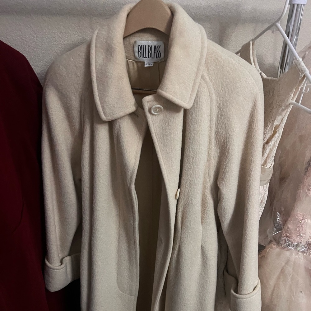 Classy and long Bill Blass coat